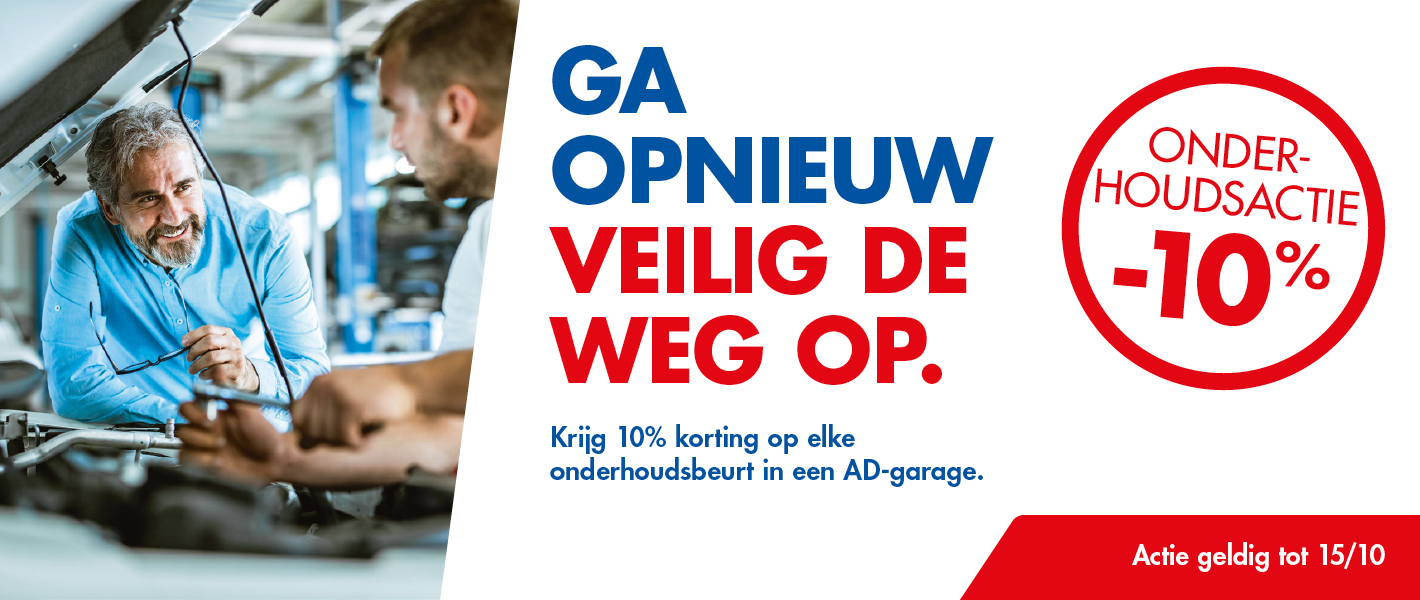 Ga opnieuw veilig de weg op.