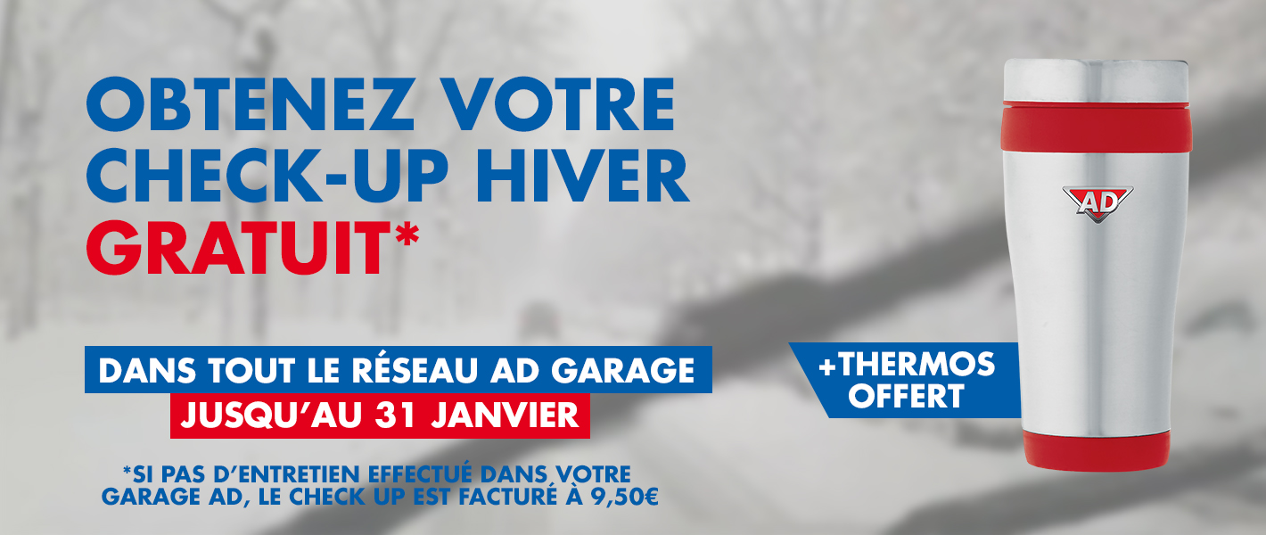 OBTENEZ VOTRE CHECK-UP HIVER GRATUIT !